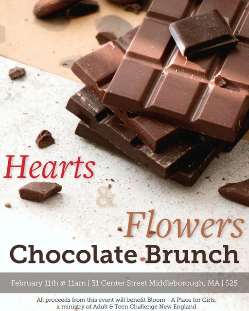 hearts & flowers chocolate brunch